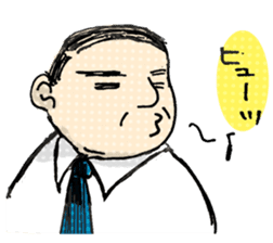 Conversation of middle-aged couple 1 sticker #6119037