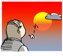 Conversation of middle-aged couple 1 sticker #6119045