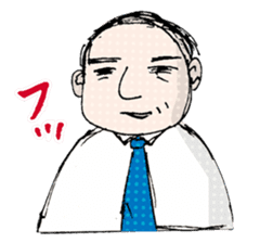 Conversation of middle-aged couple 1 sticker #6119055