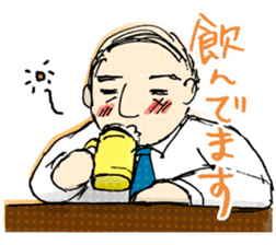 Conversation of middle-aged couple 1 sticker #6119056