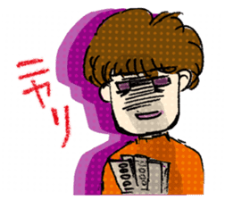 Conversation of middle-aged couple 1 sticker #6119062