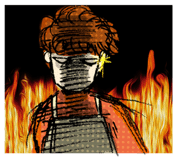 Conversation of middle-aged couple 1 sticker #6119065