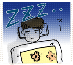 Conversation of middle-aged couple 1 sticker #6119071