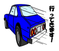 Let's go by nostalgic car sticker #6119315