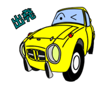 Let's go by nostalgic car sticker #6119316