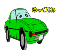 Let's go by nostalgic car sticker #6119320