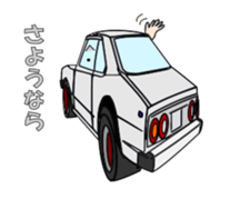 Let's go by nostalgic car sticker #6119346