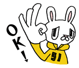 Daily life conversation of "usakichi" sticker #6119484