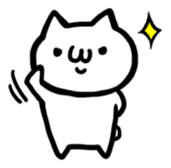 ~White cat~ sticker #6120056