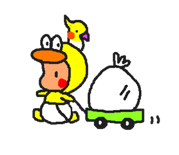 duck baby sticker #6120099