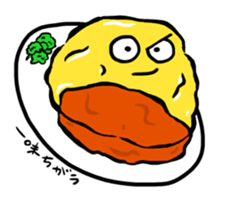 omelette rice omurice sticker! sticker #6120523