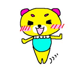 Pretty bear's dairy sticker sticker #6121014