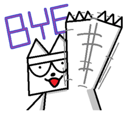 The square cat sticker #6121235