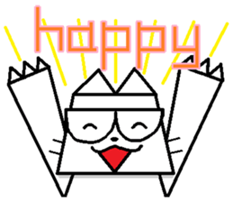 The square cat sticker #6121236