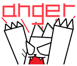 The square cat sticker #6121237