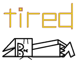 The square cat sticker #6121241