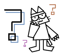 The square cat sticker #6121249