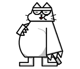 The square cat sticker #6121250