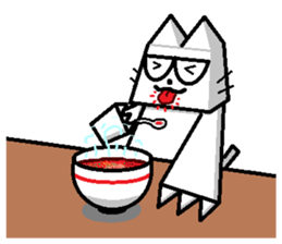 The square cat sticker #6121253