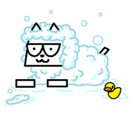 The square cat sticker #6121254