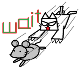 The square cat sticker #6121256