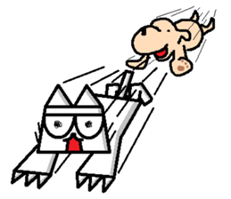 The square cat sticker #6121257