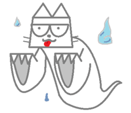 The square cat sticker #6121258