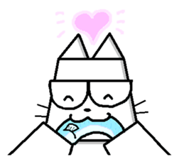 The square cat sticker #6121262