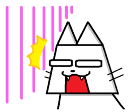 The square cat sticker #6121263