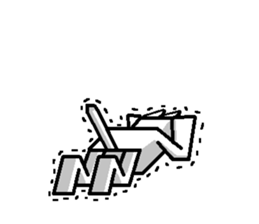 The square cat sticker #6121269