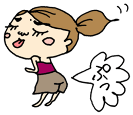 Housewife Taeko on a HAMA sticker #6121419