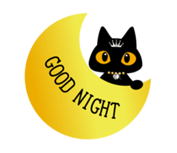 Black cat antique 2 sticker #6121455