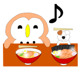 Fuku-chan 3. (owl) sticker #6121487