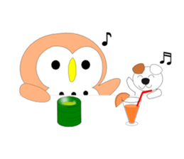 Fuku-chan 3. (owl) sticker #6121491