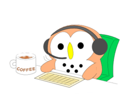 Fuku-chan 3. (owl) sticker #6121504