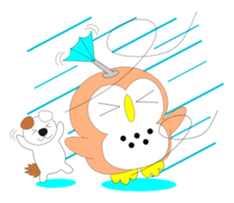 Fuku-chan 3. (owl) sticker #6121510