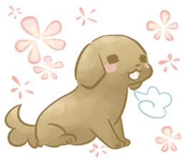 Sticker of a cute dog sticker #6122642