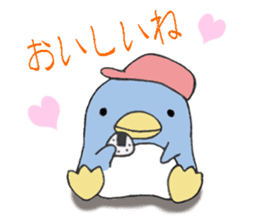 A penguin and a rabbit and chick sticker #6122923
