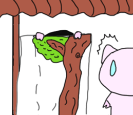 Pig became samurai and ninja sticker #6123534