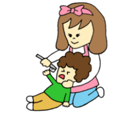 Yuzuhana chan parenting sticker sticker #6123641