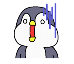 Penguin and water imp sticker #6123925