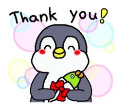 Penguin and water imp sticker #6123935