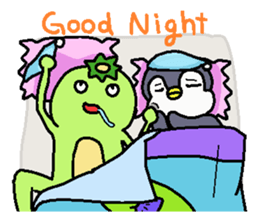 Penguin and water imp sticker #6123951