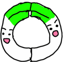 Cute leek sticker #6124047