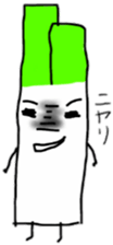 Cute leek sticker #6124051