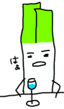 Cute leek sticker #6124063