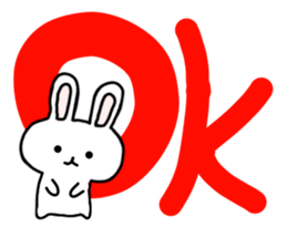 yuru rabbit yokutukau sticker #6124648