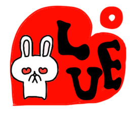 yuru rabbit yokutukau sticker #6124657