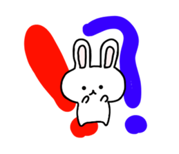 yuru rabbit yokutukau sticker #6124671
