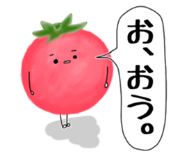 Red cute tomato sticker #6125833